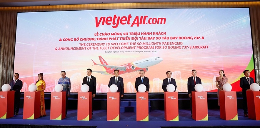 Vietjet chào mừng 50 triệu lượt khách Việt Nam - Thái Lan