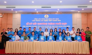Công đoàn Petrovietnam ký kết phối hợp với Liên đoàn Lao động tỉnh Thanh Hóa