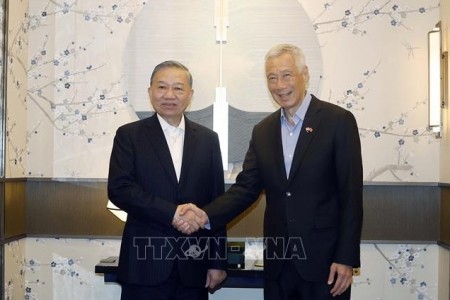 Lãnh đạo Việt Nam, Singapore khẳng định quan hệ hình mẫu hợp tác trong ASEAN