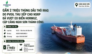 Gần 2 triệu thùng dầu thô Basrah (Iraq) cập cảng Nghi Sơn