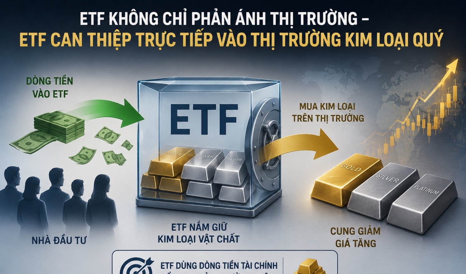 Dòng tiền ETF và chu kỳ kim loại quý: Ai dẫn dắt ai?