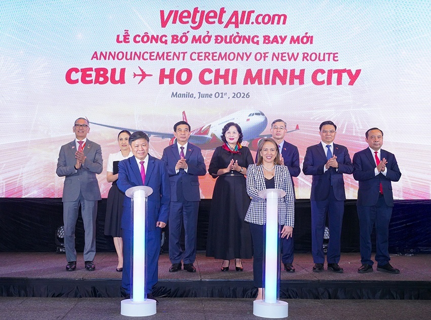 Vietjet mở đường bay thẳng TP HCM - Cebu, tăng cường kết nối chiến lược giữa Việt Nam và Philippines