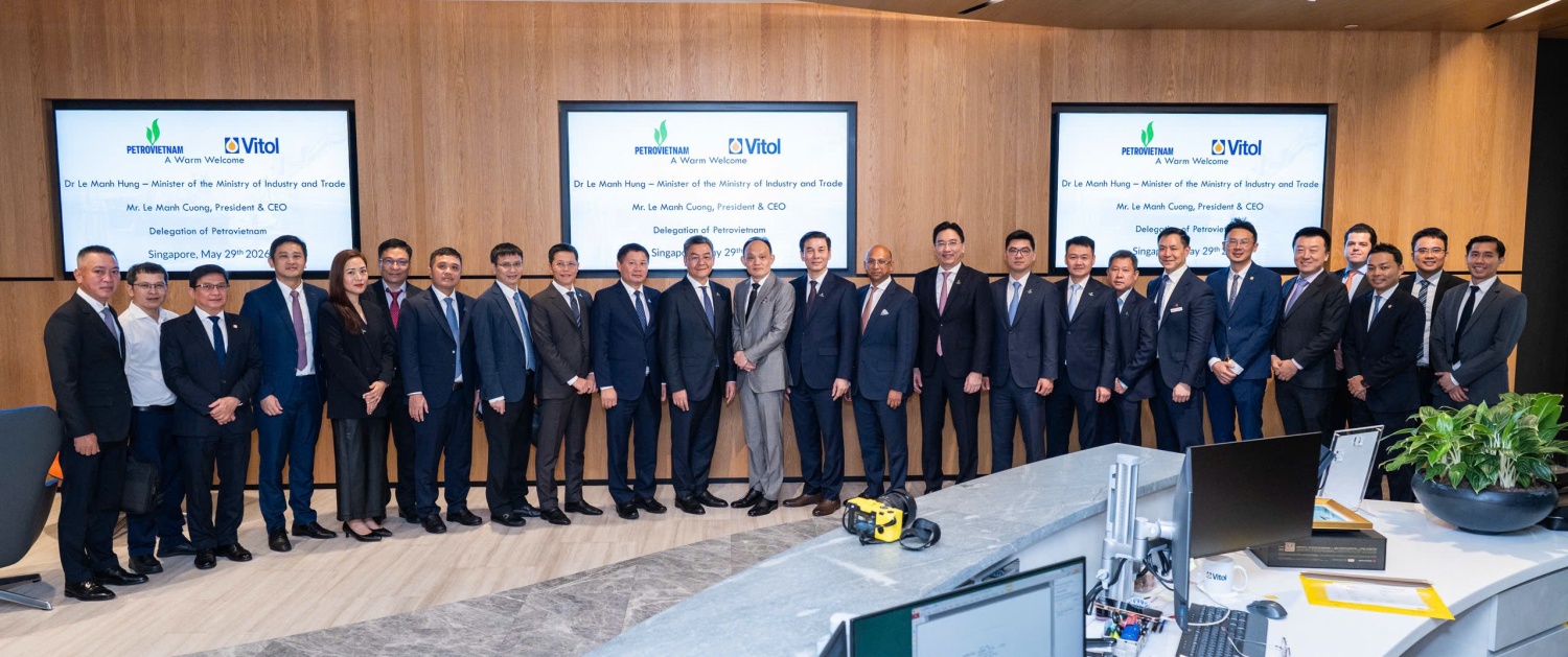 Petrovietnam và Vitol Asia Pte. Ltd. (Vitol) thúc đẩy hợp tác trong lĩnh vực năng lượng