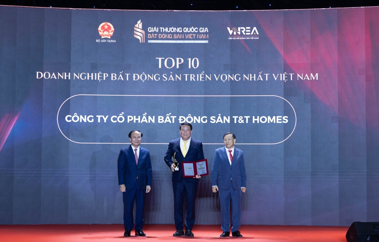 T&T Homes lập “cú đúp” tại Giải thưởng Quốc gia Bất động sản Việt Nam lần thứ II