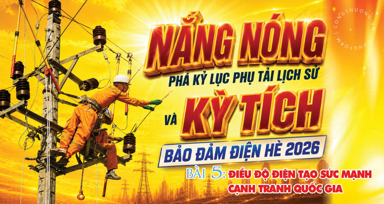 Bài 5 - Điều độ điện tạo sức mạnh cạnh tranh quốc gia Nắng nóng phá kỷ lục phụ tải lịch sử và kỳ tích bảo đảm điện hè 2026: Bài 5 - Điều độ điện tạo sức mạnh cạnh tranh quốc gia