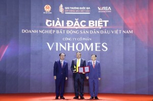 Vinhomes nhận “siêu giải thưởng” dẫn đầu thị trường bất động sản Việt Nam