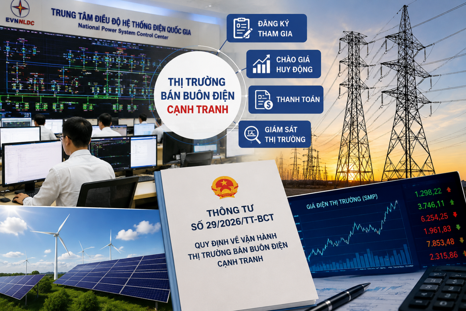 Hoàn thiện cơ chế vận hành thị trường bán buôn điện cạnh tranh