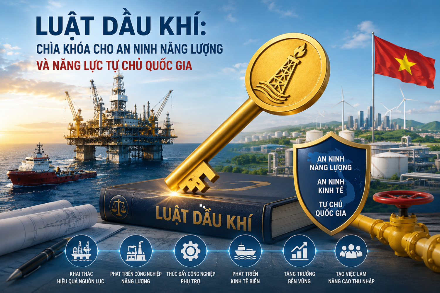 Luật Dầu khí: Chìa khóa cho an ninh năng lượng và năng lực tự chủ quốc gia Luật Dầu khí: “Chìa khóa” cho an ninh năng lượng và năng lực tự chủ quốc gia
