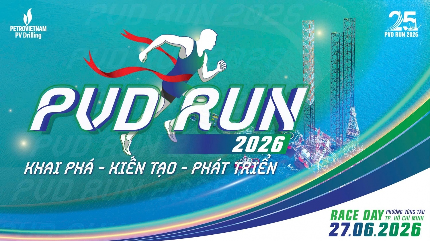 PVD RUN 2026 hướng tới chào mừng 25 năm Ngày thành lập PV Drilling
