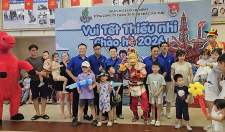 Đoàn Thanh niên PVEP tổ chức chương trình "Tết thiếu nhi - Vui chào hè 2026" cho con em người lao động