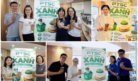 PTSC lan tỏa lối sống xanh từ chương trình “Thu pin, tặng sen đá”