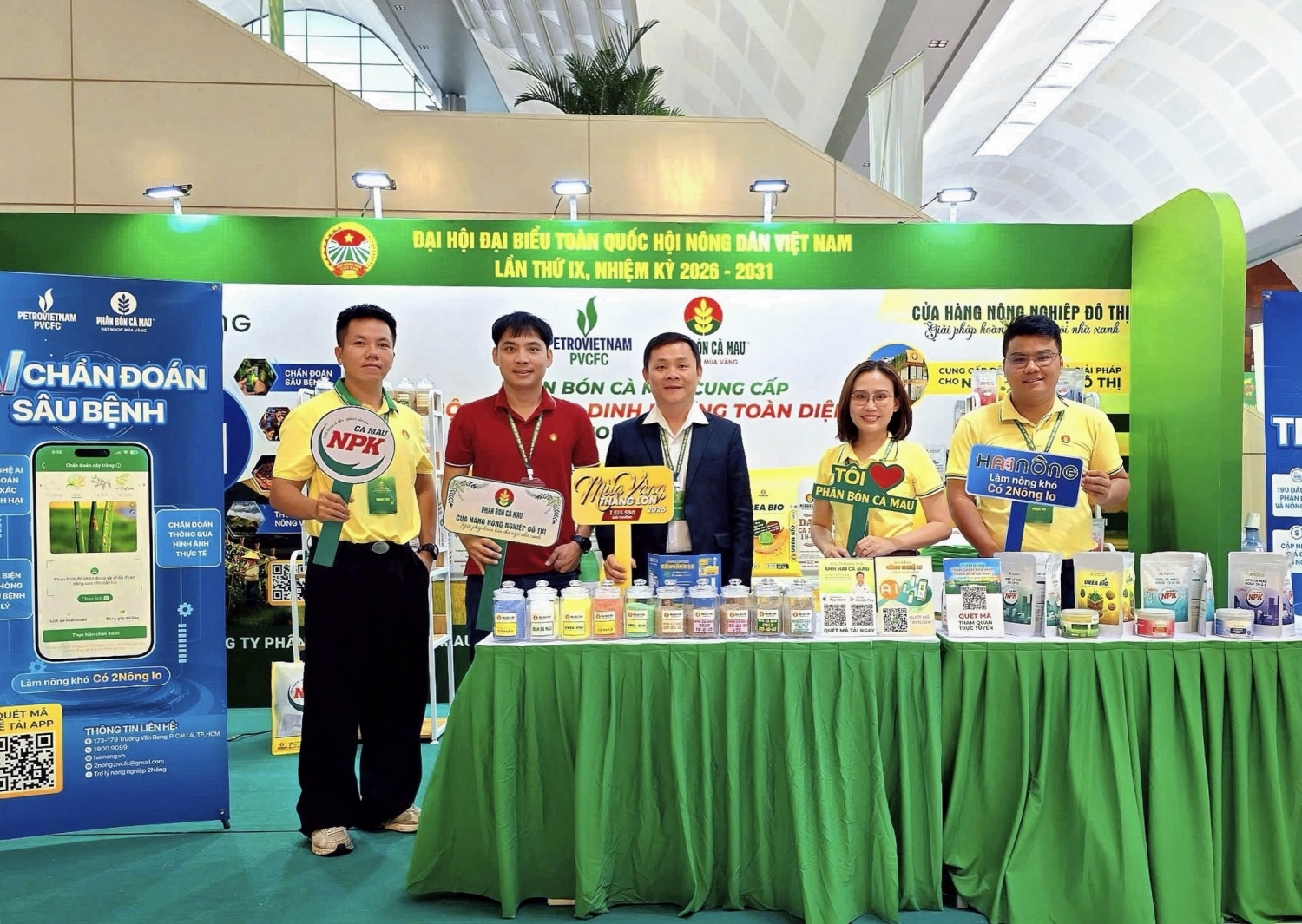 Phân bón Cà Mau giới thiệu giải pháp dinh dưỡng toàn diện tại Đại hội đại biểu Hội Nông dân Việt Nam