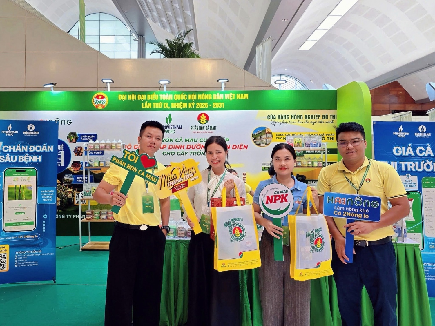 Phân bón Cà Mau giới thiệu giải pháp dinh dưỡng toàn diện tại Đại hội đại biểu Hội Nông dân Việt Nam