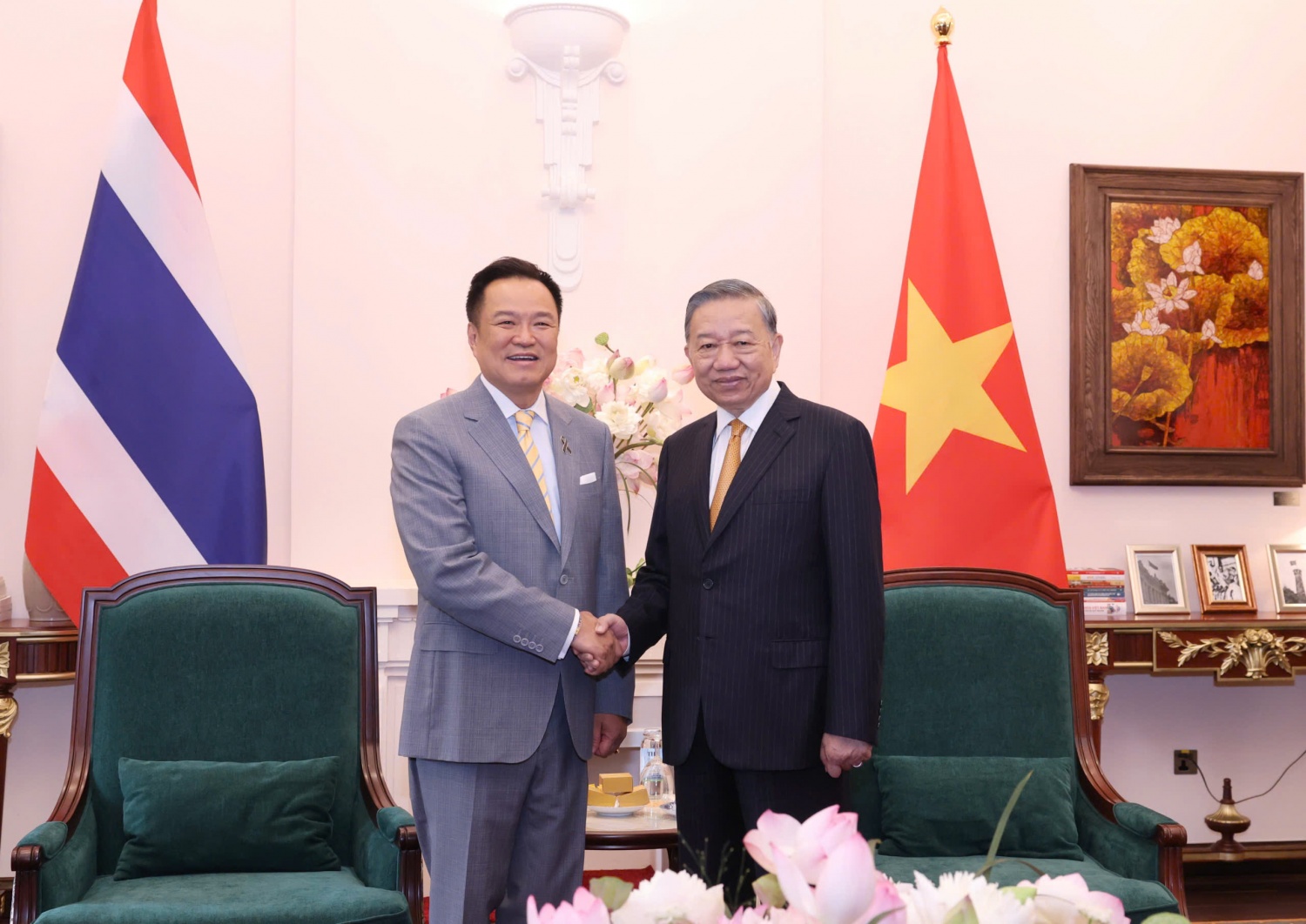 Tổng Bí thư, Chủ tịch nước Tô Lâm tiếp Thủ tướng Thái Lan