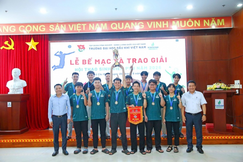 Bế mạc Hội thao Sinh viên PVU 2026: Lan tỏa tinh thần “Khỏe để học tập, lao động và cống hiến” Bế mạc Hội thao Sinh viên PVU 2026: Lan tỏa tinh thần “Khỏe để học tập, lao động và cống hiến”