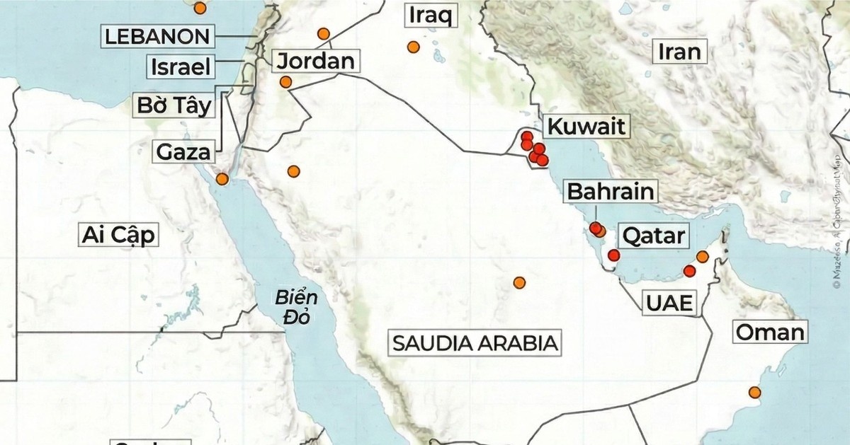 Iran tấn công các căn cứ của Mỹ trên khắp Trung Đông