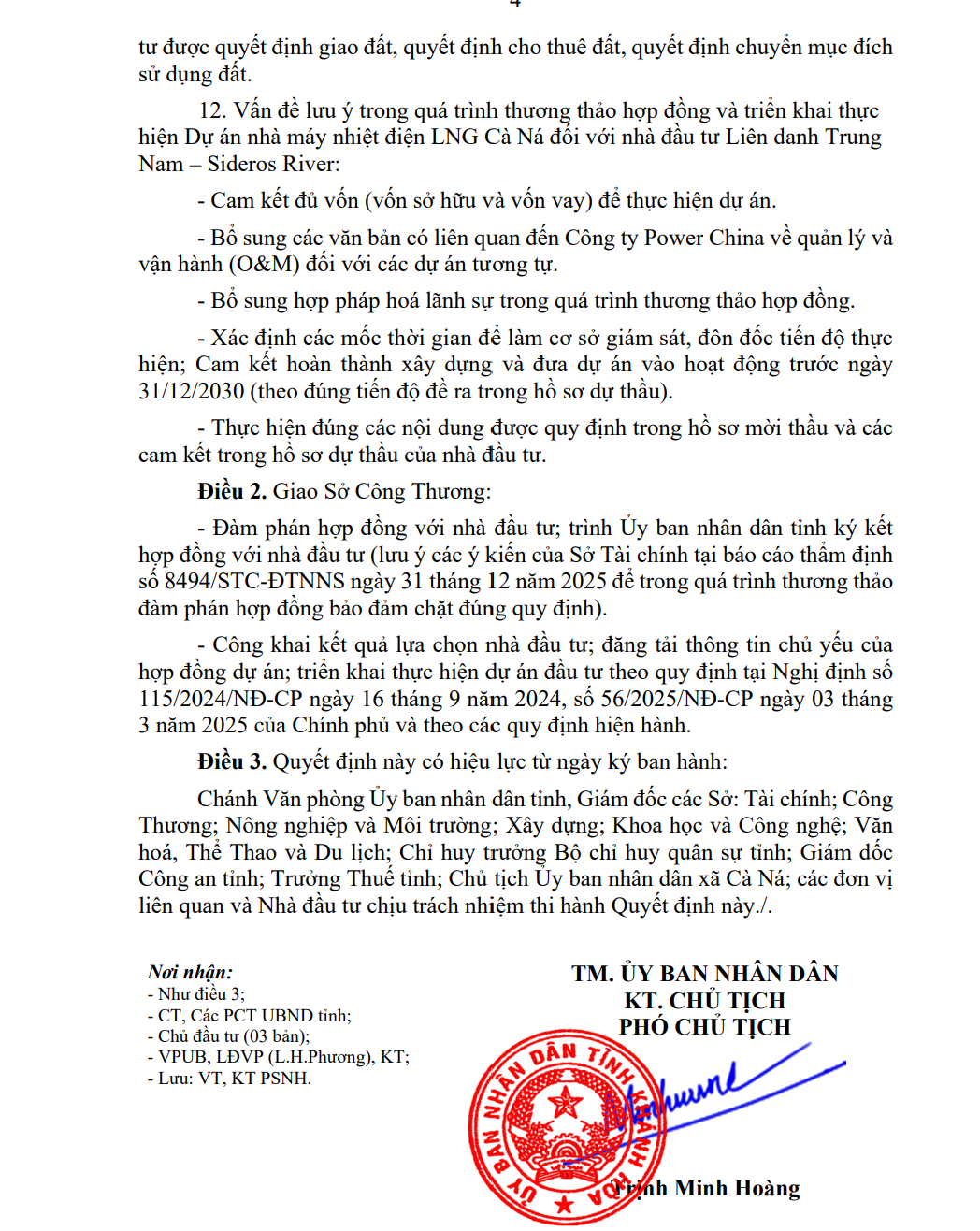 Liên danh Trung Nam – Sideros River đầu tư hơn 57.000 tỷ đồng xây dựng Nhà máy nhiệt điện LNG Cà Ná