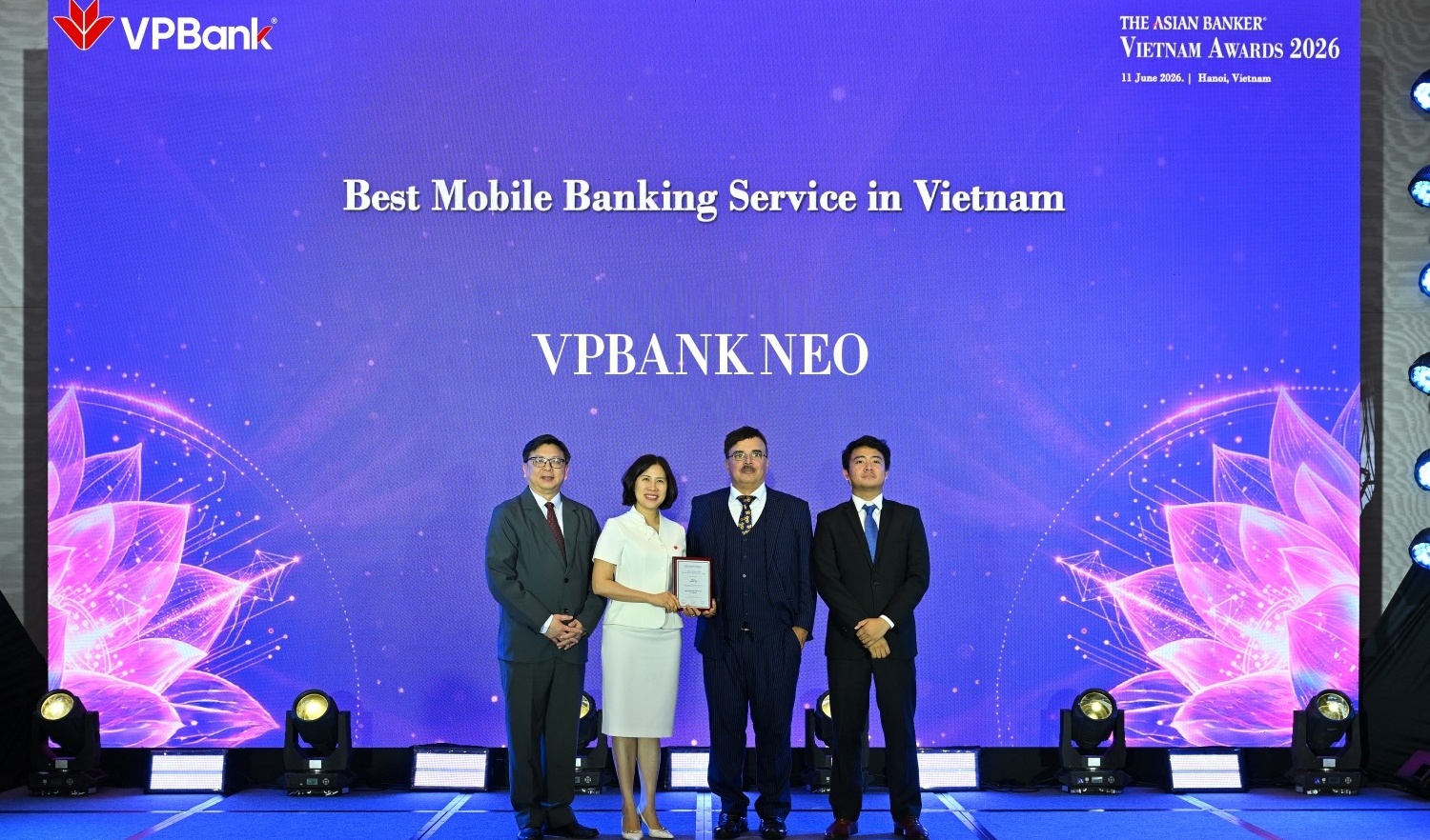 VPBank nhận 3 giải thưởng ngành ngân hàng tại giải thưởng The Asian Banker