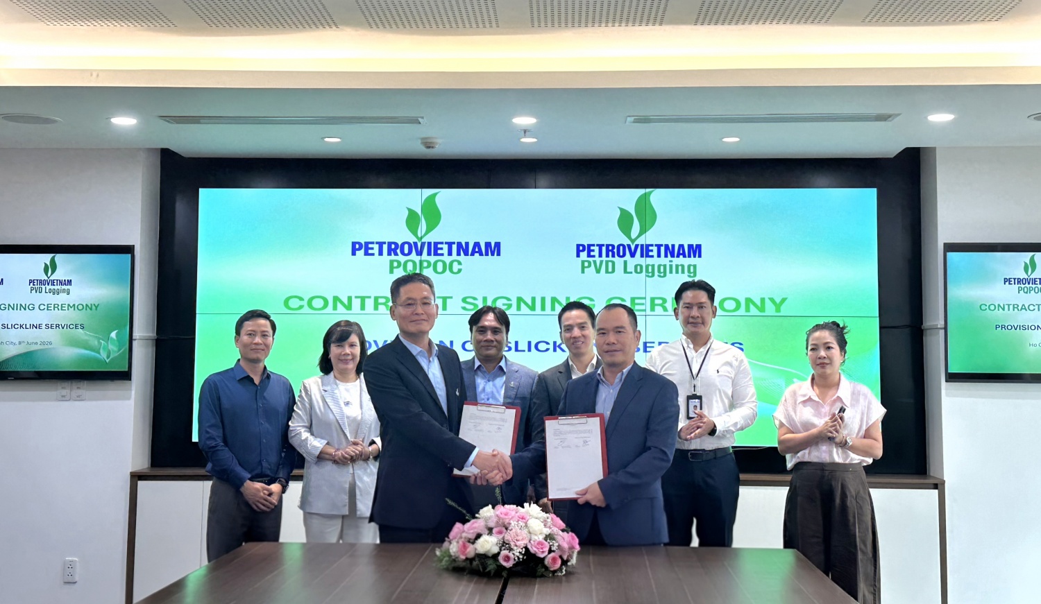 PVD Logging và PQPOC ký hợp đồng cung cấp dịch vụ Slickline cho Dự án Phát triển mỏ khí Lô B