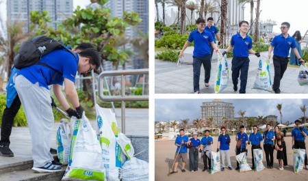 Tuổi trẻ PPS và PTSC Marine chung tay làm sạch biển