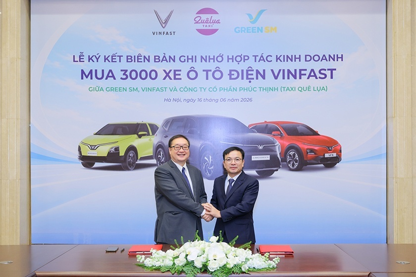 Taxi Quê Lụa tăng tốc chuyển đổi xanh, mua thêm 2.000 ôtô Điện Taxi Quê Lụa tăng tốc chuyển đổi xanh, mua thêm 2.000 ô tô điện
