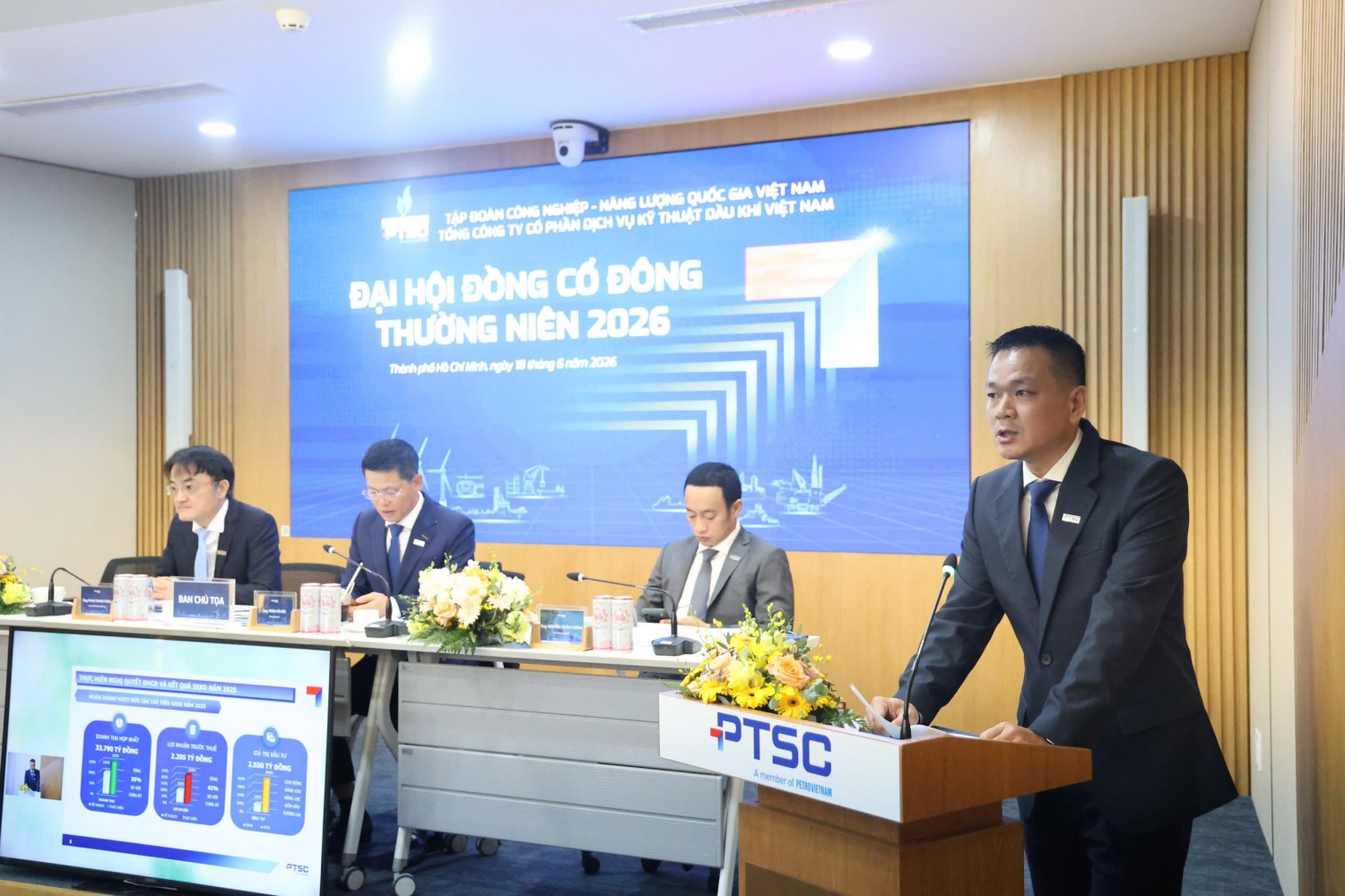 PTSC đặt mục tiêu doanh thu hợp nhất 33.000 tỷ đồng, tăng tốc đầu tư cho chu kỳ phát triển mới PTSC đặt mục tiêu doanh thu hợp nhất 33.000 tỷ đồng, tăng tốc đầu tư cho chu kỳ phát triển mới