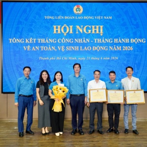 Công đoàn Petrovietnam được vinh danh đạt thành tích xuất sắc trong Tháng Công nhân và Tháng hành động về ATVSLĐ năm 2026