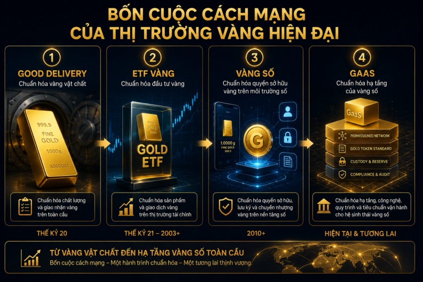 Giữa làn sóng vàng số: GaaS khác gì với PAX Gold và Tether Gold?