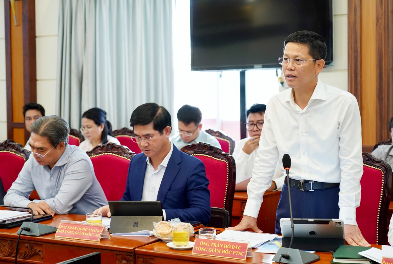 ông Trần Hồ Bắc – Tổng Giám đốc Tổng công ty CP Dịch vụ Kỹ thuật Dầu khí Việt Nam (PTSC) ông Trần Hồ Bắc – Tổng Giám đốc Tổng công ty CP Dịch vụ Kỹ thuật Dầu khí Việt Nam (PTSC)