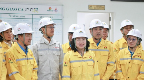Tổng Liên đoàn Lao động Việt Nam đánh giá cao mô hình phát triển hài hòa giữa công nghệ và con người tại PVCFC