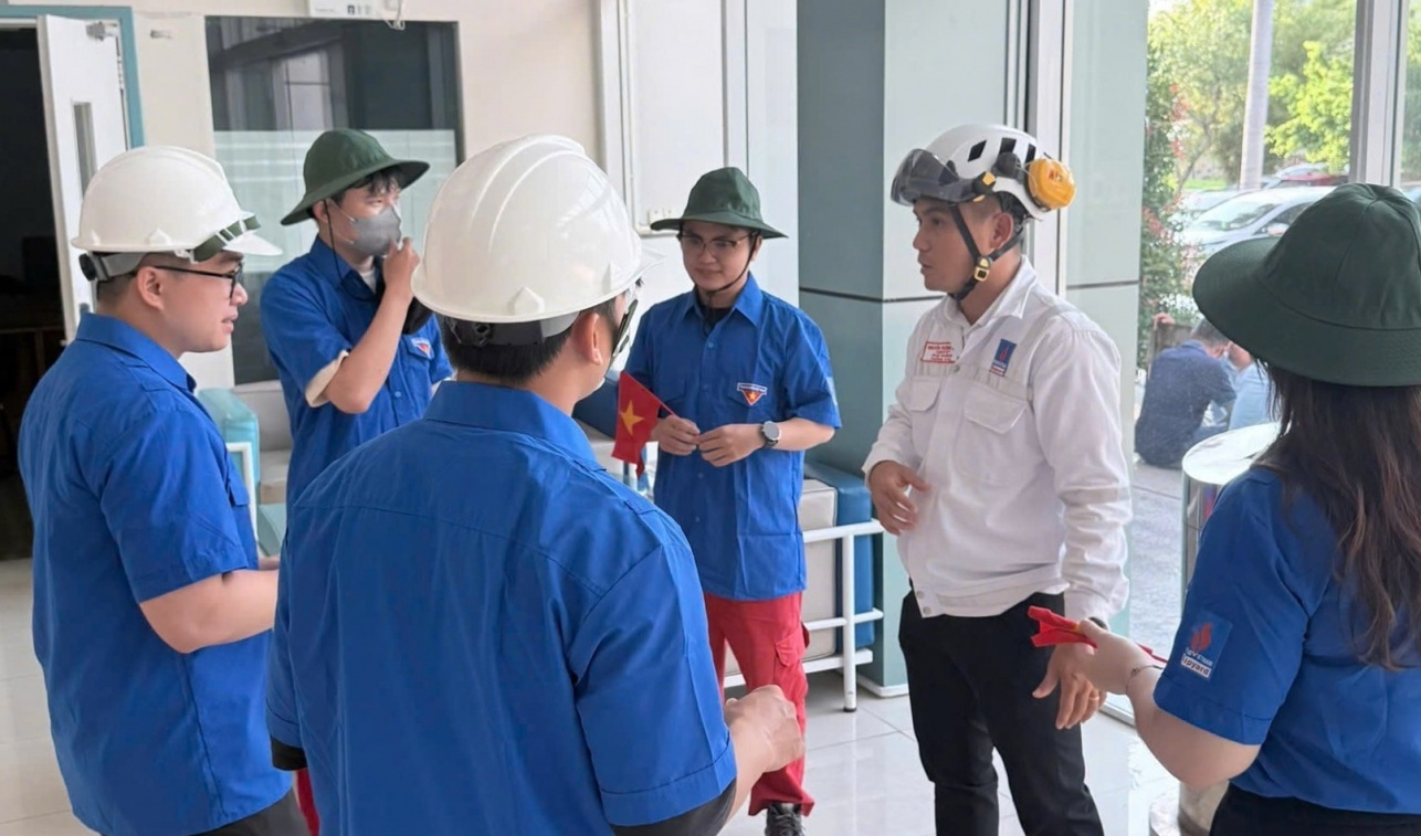 Tuổi trẻ PV Shipyard góp sức bảo đảm an toàn giao thông nội bộ