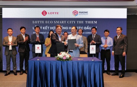 Lotte và Phát Đạt chính thức ký kết Hợp đồng Hợp tác Đầu tư dự án Lotte Eco Smart City Thu Thiem