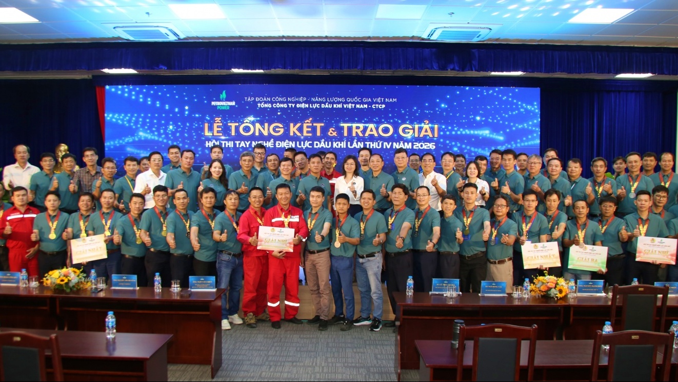 PV Power bế mạc Hội thi tay nghề Điện lực Dầu khí lần thứ IV, năm 2026