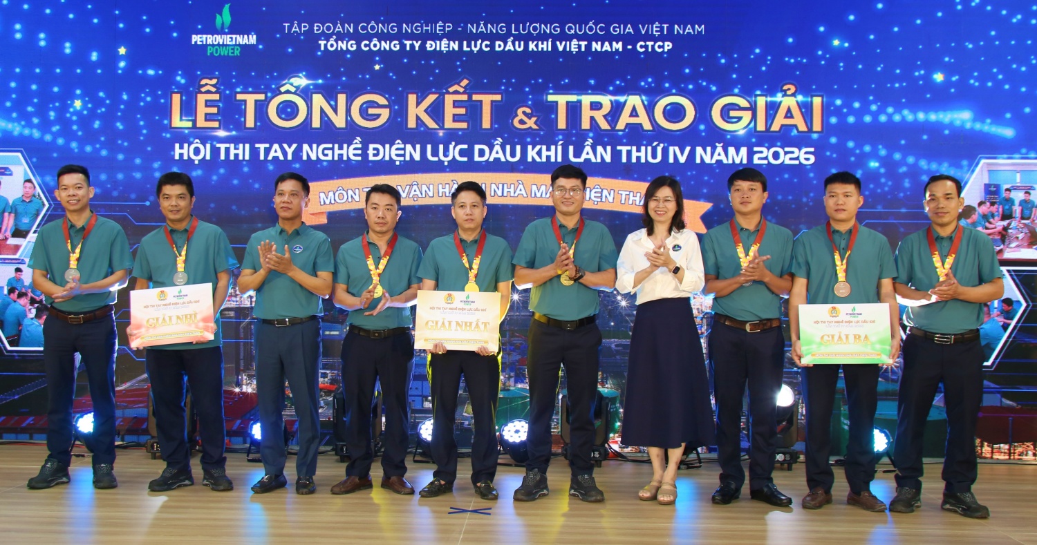 PV Power bế mạc Hội thi tay nghề Điện lực Dầu khí lần thứ IV, năm 2026