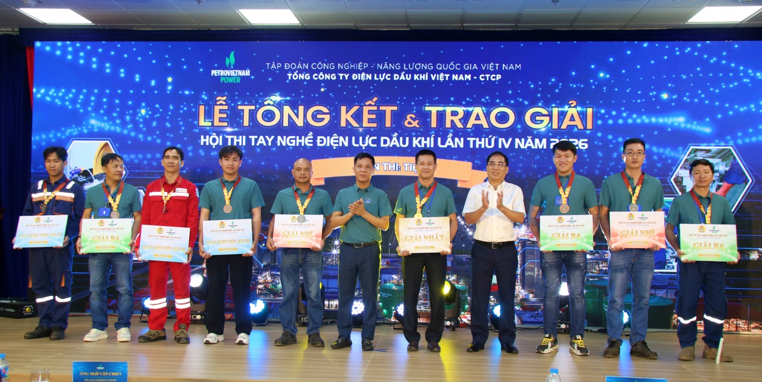 PV Power bế mạc Hội thi tay nghề Điện lực Dầu khí lần thứ IV, năm 2026