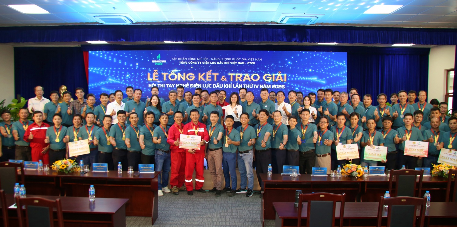 PV Power bế mạc Hội thi tay nghề Điện lực Dầu khí lần thứ IV, năm 2026