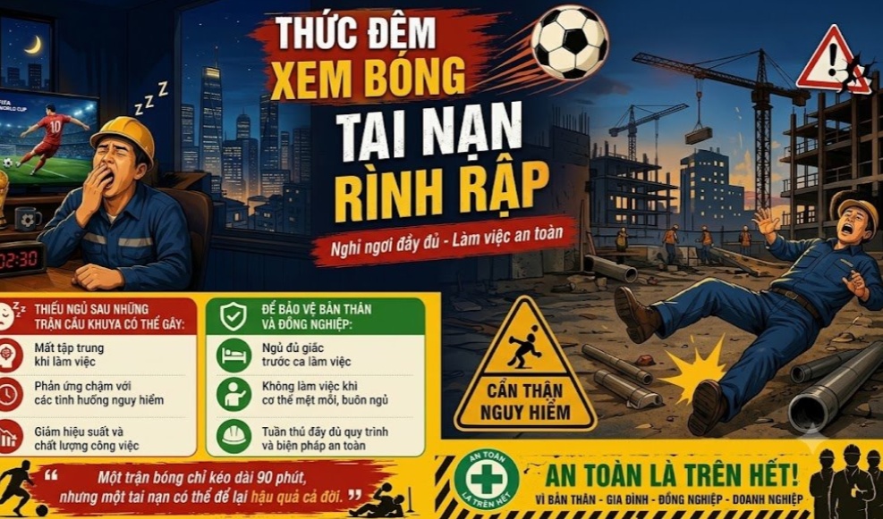 BSR tổ chức nói chuyện an toàn, khuyến cáo những ảnh hưởng do thức khuya xem World Cup