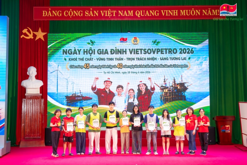 Ngày hội Gia đình Vietsovpetro 2026: Gắn kết yêu thương, lan tỏa văn hóa doanh nghiệp