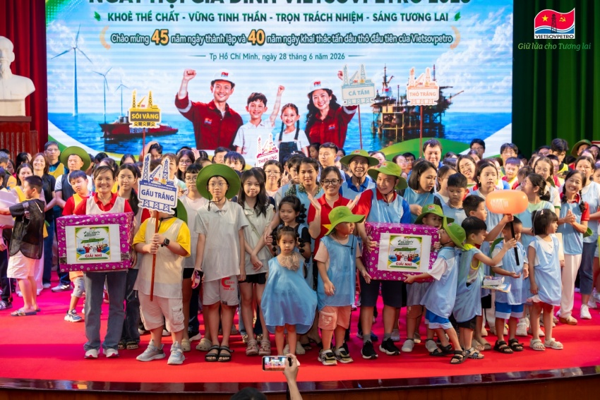 Ngày hội Gia đình Vietsovpetro 2026: Gắn kết yêu thương, lan tỏa văn hóa doanh nghiệp