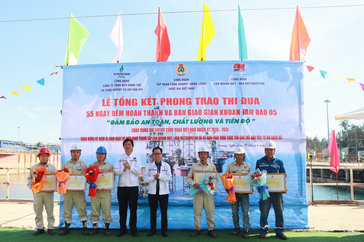 PVSM hoàn thành đại tu giàn khoan Tam Đảo 05 vượt tiến độ 3 ngày
