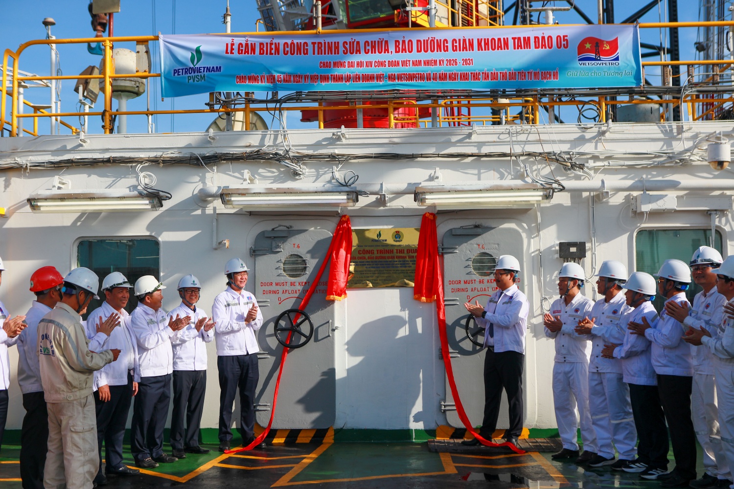 PVSM hoàn thành đại tu giàn khoan Tam Đảo 05 vượt tiến độ 3 ngày