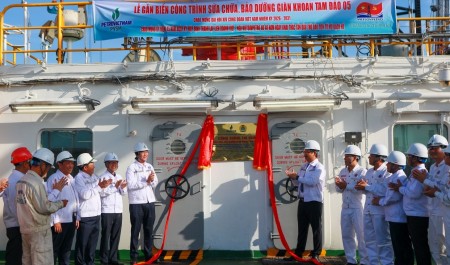 PVSM hoàn thành đại tu giàn khoan Tam Đảo 05 vượt tiến độ 3 ngày