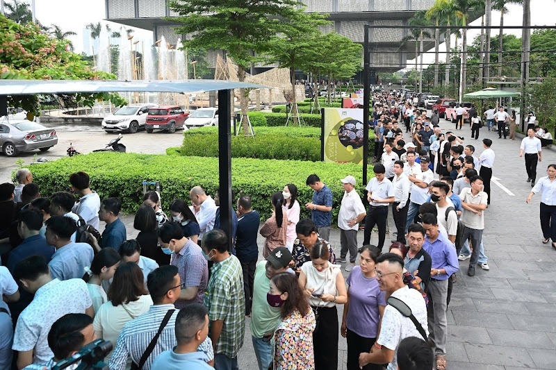 Toàn cảnh không gian triển lãm Quy hoạch tổng thể Thủ đô Hà Nội tầm nhìn 100 năm