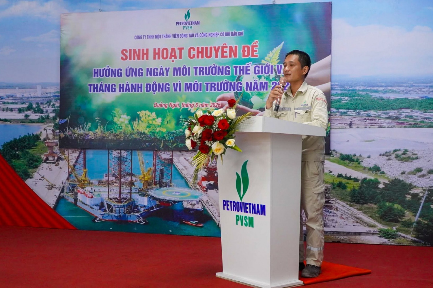 Hưởng ứng hoạt động vì môi trường, PVSM tổ chức sinh hoạt chuyên đề và ra quân vệ sinh nhà máy Hưởng ứng hoạt động vì môi trường, PVSM tổ chức sinh hoạt chuyên đề và ra quân vệ sinh nhà máy