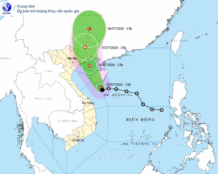 Bão số 1 tăng cấp, hướng vào vùng biển Quảng Ninh - Hưng Yên Bão số 1 tăng cấp, hướng vào vùng biển Quảng Ninh - Hưng Yên