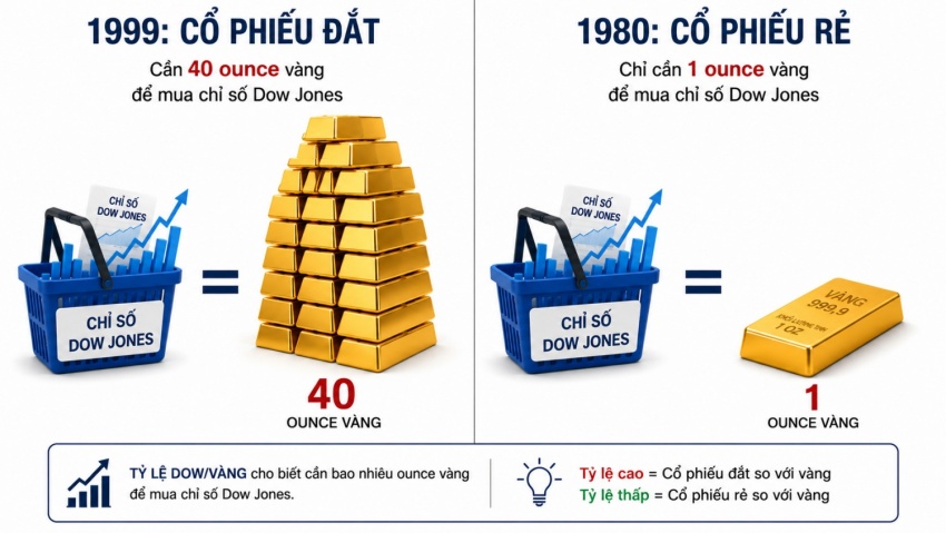 Khi vàng và chứng khoán tranh ngôi “vua của dòng tiền”