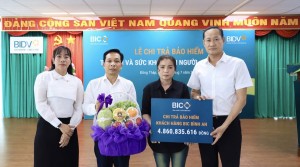 BIC chi trả hơn 4,8 tỷ đồng quyền lợi bảo hiểm BIC Bình An cho khách hàng BIDV Đồng Tháp