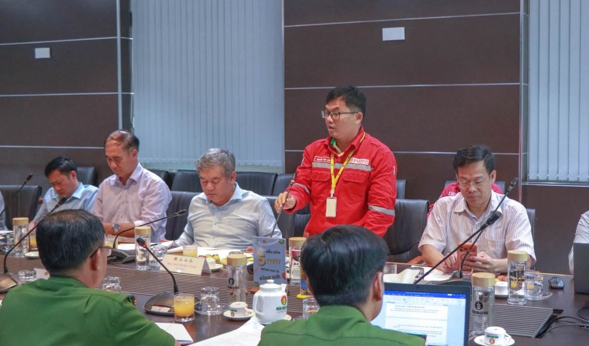 Cụm Khí - Điện - Đạm Cà Mau tăng cường phối hợp bảo đảm an ninh, an toàn, duy trì sản xuất liên tục