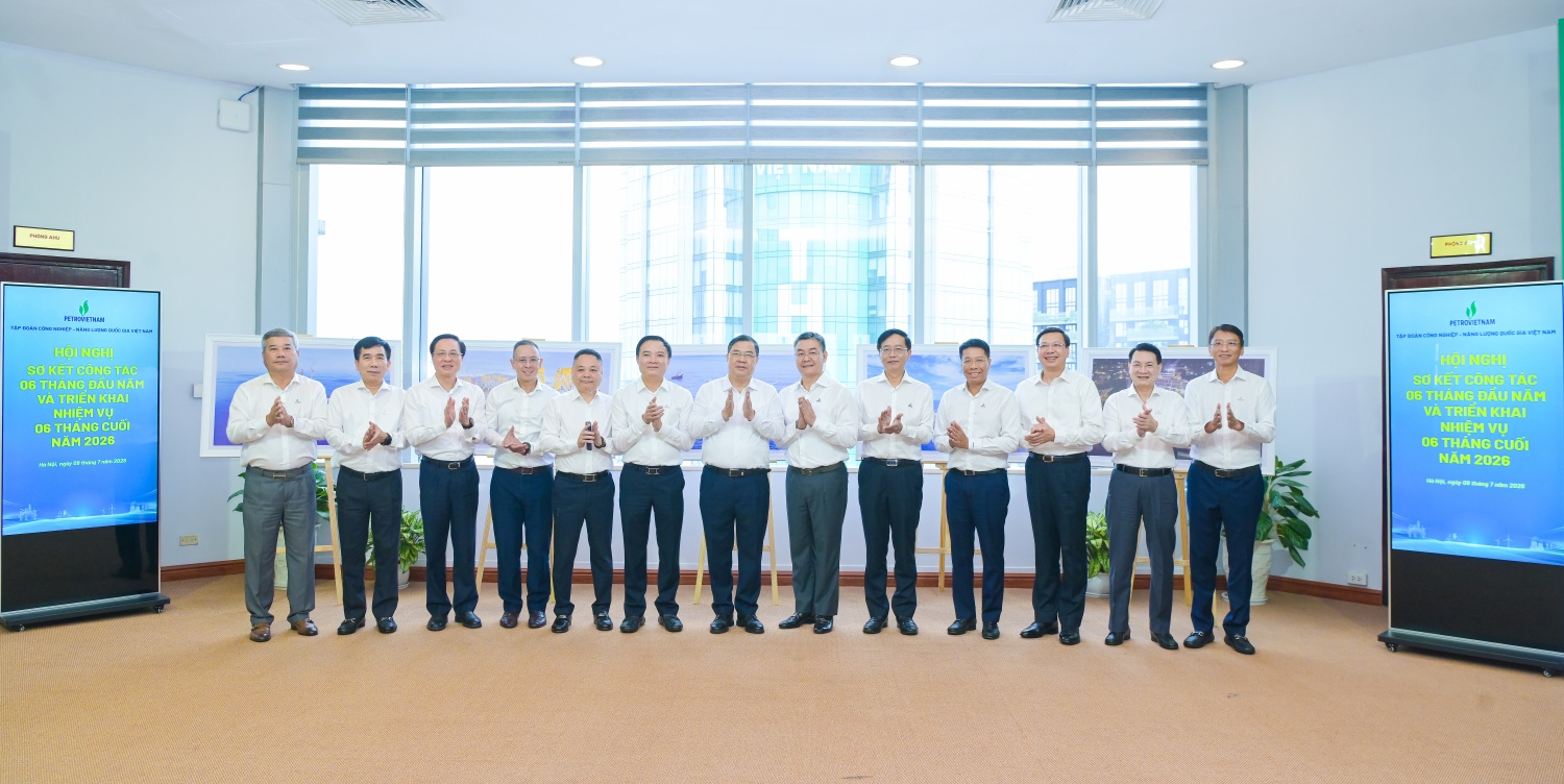 Petrovietnam tổ chức Hội nghị sơ kết 6 tháng đầu năm 2026, triển khai nhiệm vụ 6 tháng cuối năm