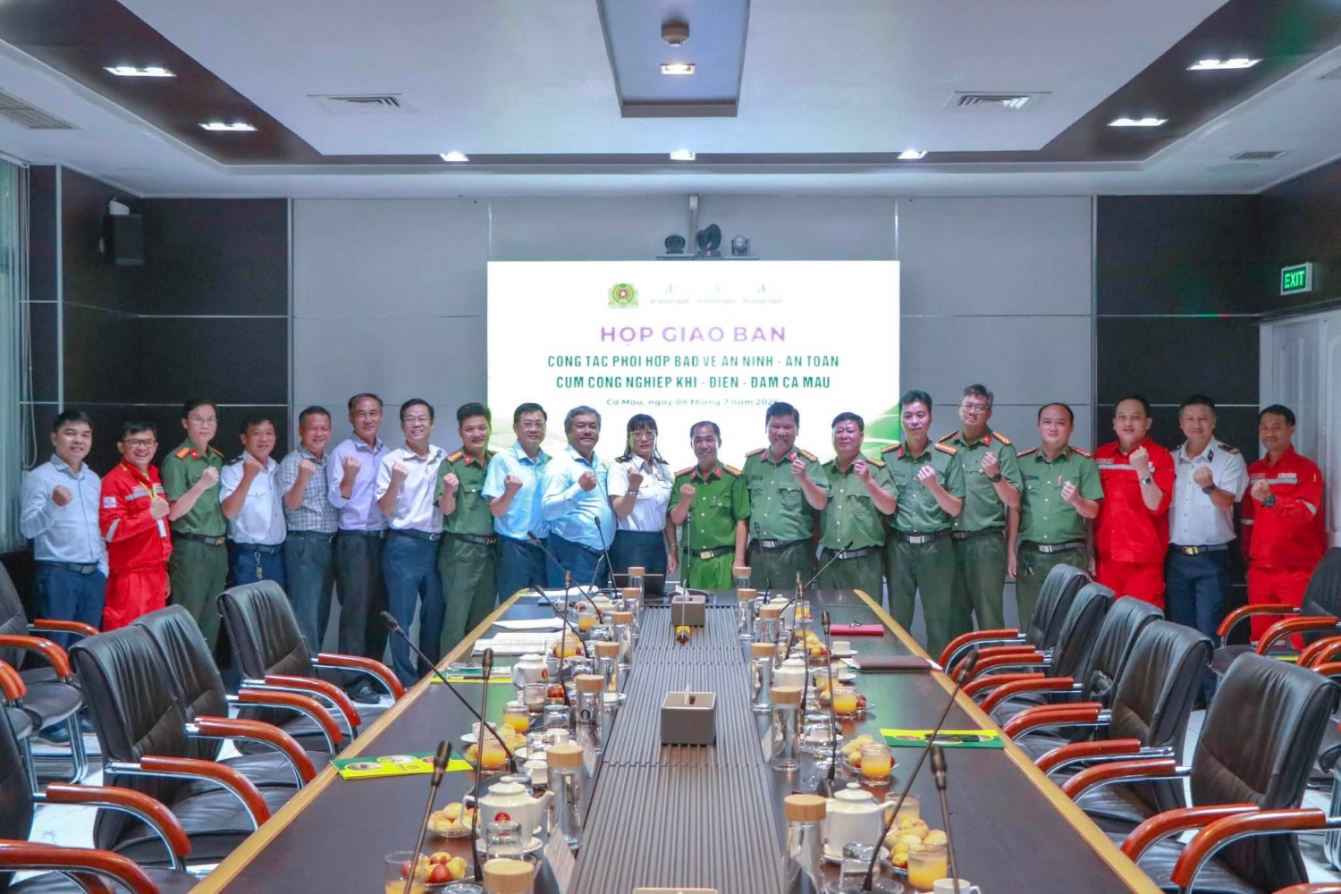 Cụm Khí - Điện - Đạm Cà Mau tăng cường phối hợp bảo đảm an ninh, an toàn, duy trì sản xuất liên tục